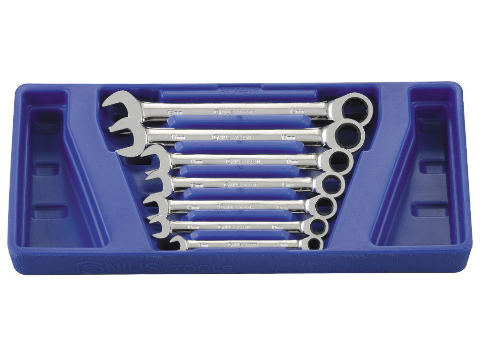 Genius Tools GW-7607M racsnis csillag-villáskulcs készlet, metrikus, 7 részes termék fő termékképe