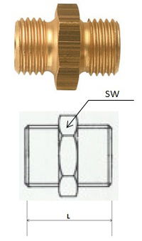 Rectus (DN 33/33) G 1 x G 1 csatlakozású kettős karmantyú termék fő termékképe