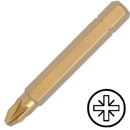 KENNEDY No.2 pozidriv titán csavarhúzó bit 1/4" hatszög illesztéssel, 50 mm termék fő termékképe