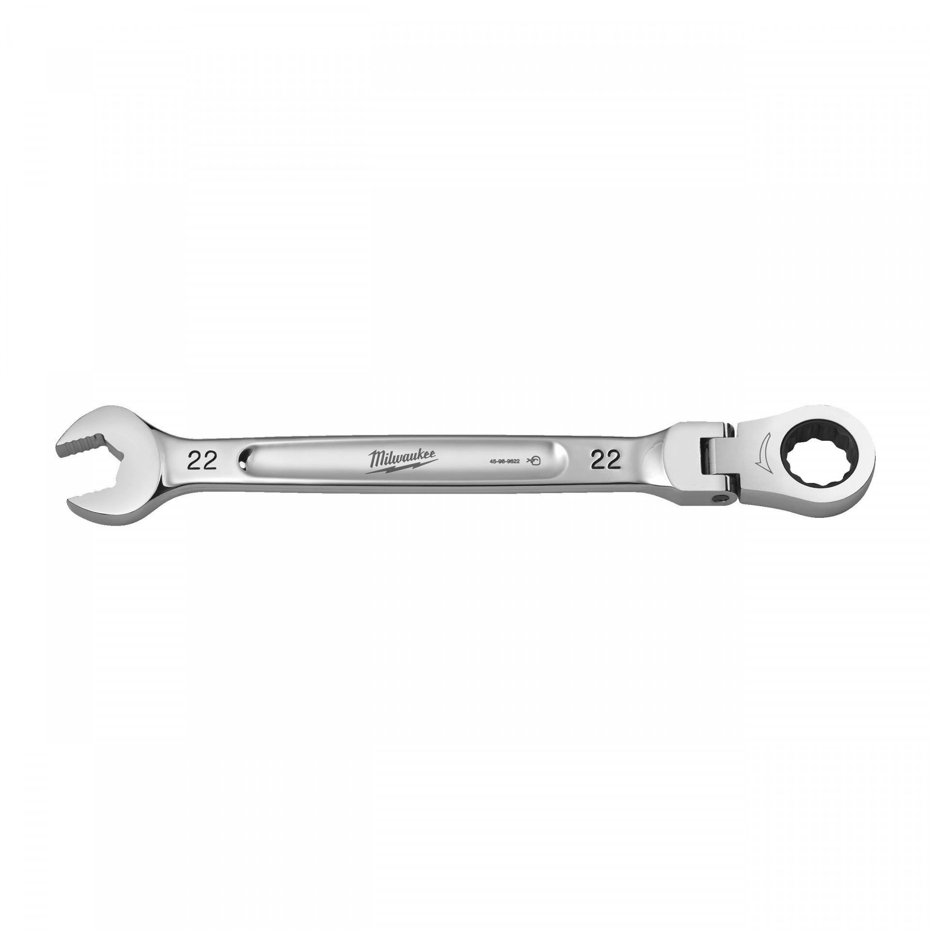 Milwaukee MAX BITE™ csuklós fejű racsnis csillag-villáskulcs, 22 mm termék fő termékképe